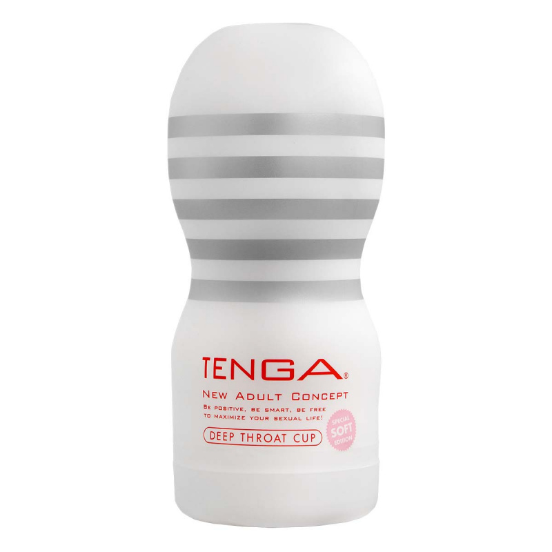 日本Tenga DEEP THROAT 單次使用杯 (白色 – 柔軟型Gentle)