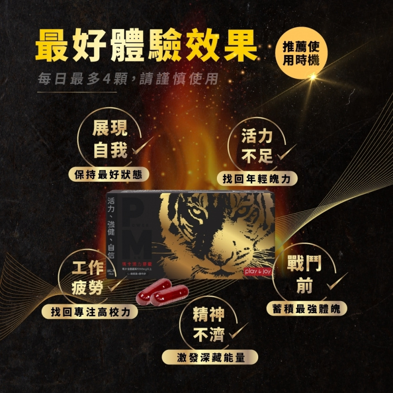 Play & Joy - POWERMAN 瑪卡活力膠囊