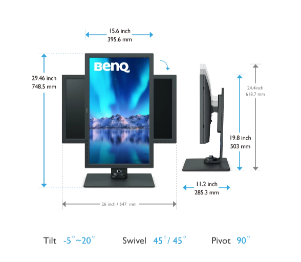 BENQ 專業攝影修圖螢幕27吋4K｜SW271C