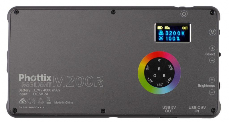 Phottix M200R RGB Light 手提流動補光燈