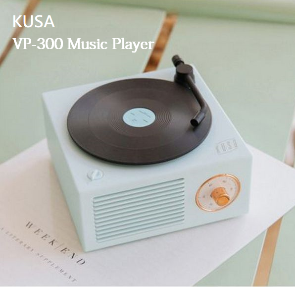 【陳列品】KUSA VP-300 黑膠唱盤設計藍牙喇叭 (藍色 / 粉紅色)