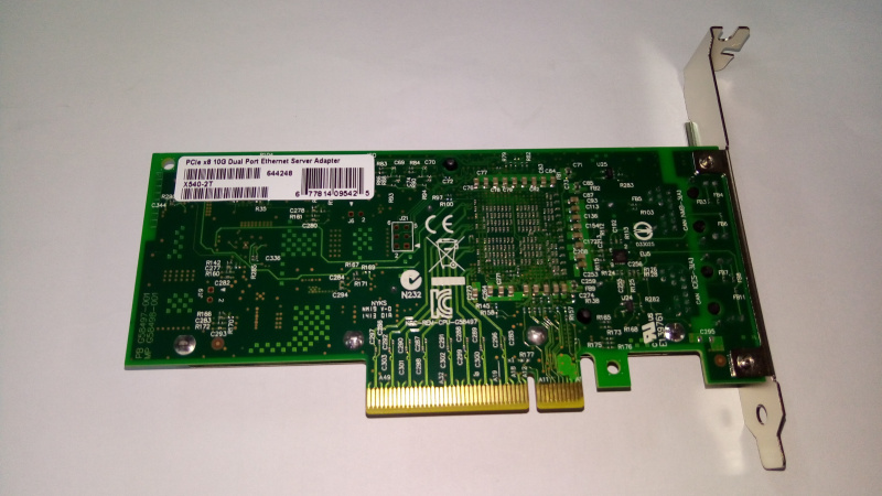 Intel Based PCIe Network Adapter - Intel X540AT Chipset; RJ45; 10Gb Transfer Rate x 1; PCIe 2.0 x8 (1 port) LREC9801BT