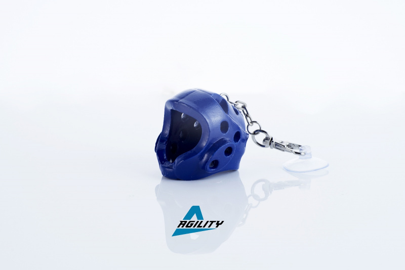 (3 pieces)Mini Helmet/Kicking Bag/Heavy Bag Keychain Souvenir Gift                                  (3件裝)迷你小頭盔/小脚靶/小沙包紀念鎖匙扣掛飾