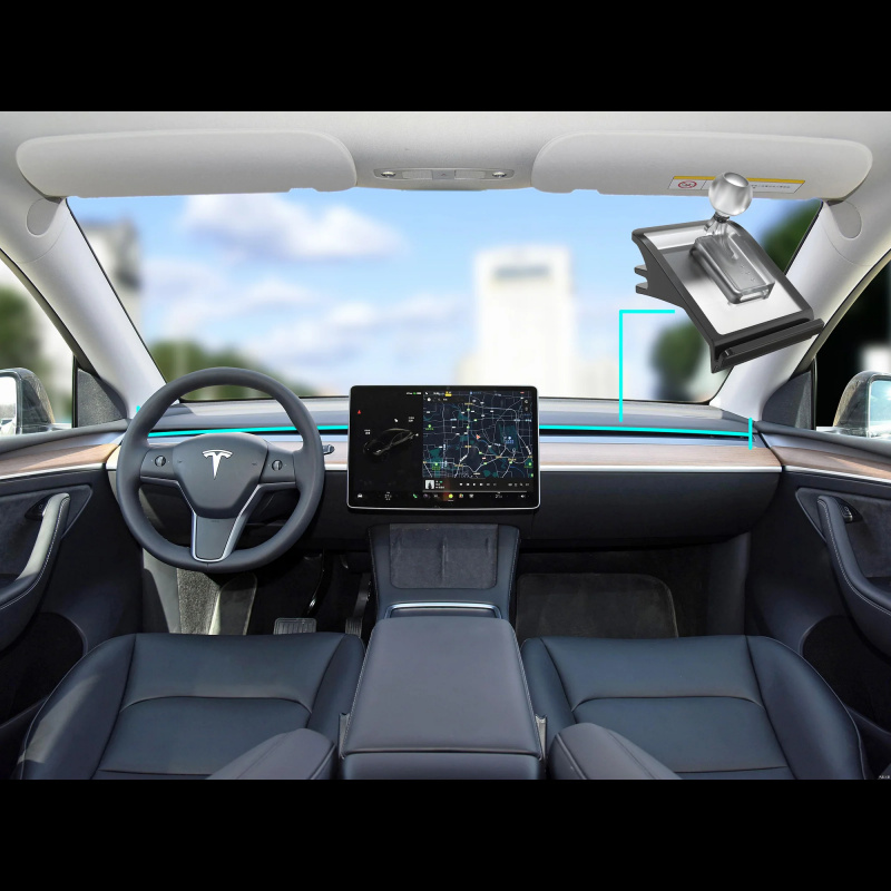 CAPDASE A-CM Power II 陶瓷散熱快速無線充電曲線型出風口車架 - T01 適用於 Tesla Model 3/Y