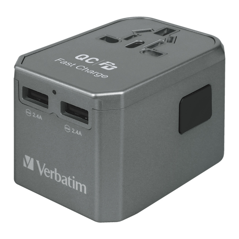 Verbatim 4 Ports QC/PD旅行充電器 - 45W (66433)
