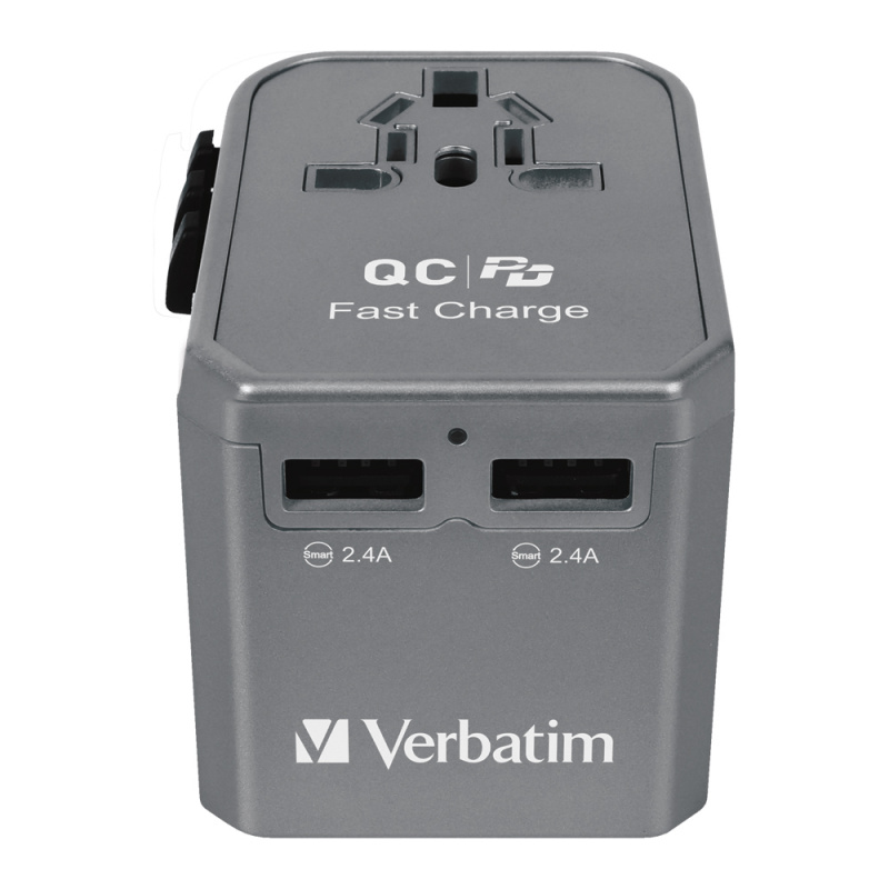 Verbatim 4 Ports QC/PD旅行充電器 - 45W (66433)