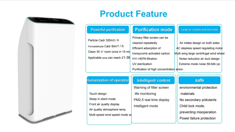 K06A 家用HEPA空氣淨化器帶紫外線燈
