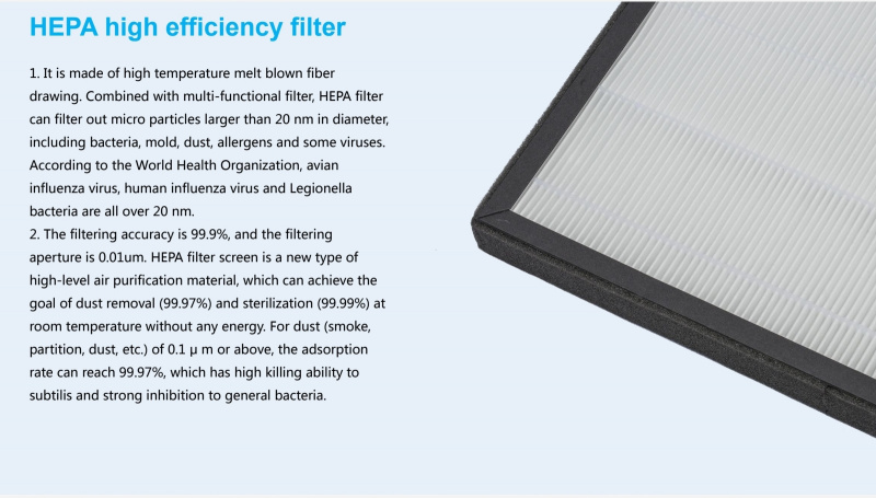 K06A 家用HEPA空氣淨化器帶紫外線燈