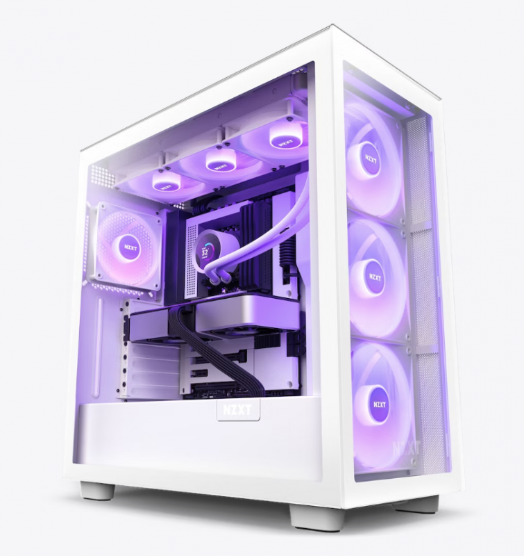 NZXT Kraken 360 RGB 360mm AIO Liquid Cooler with LCD Display and RGB Fans - White