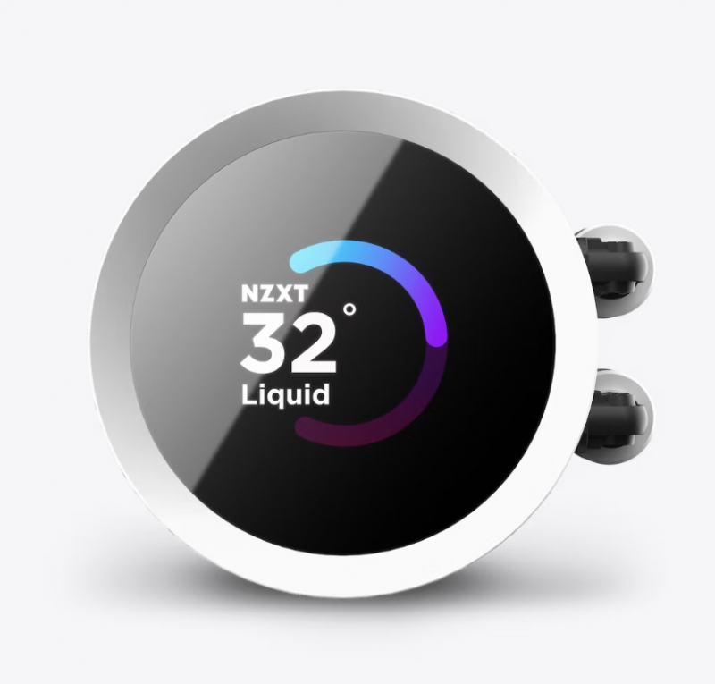 NZXT Kraken 360 RGB 360mm AIO Liquid Cooler with LCD Display and RGB Fans - White