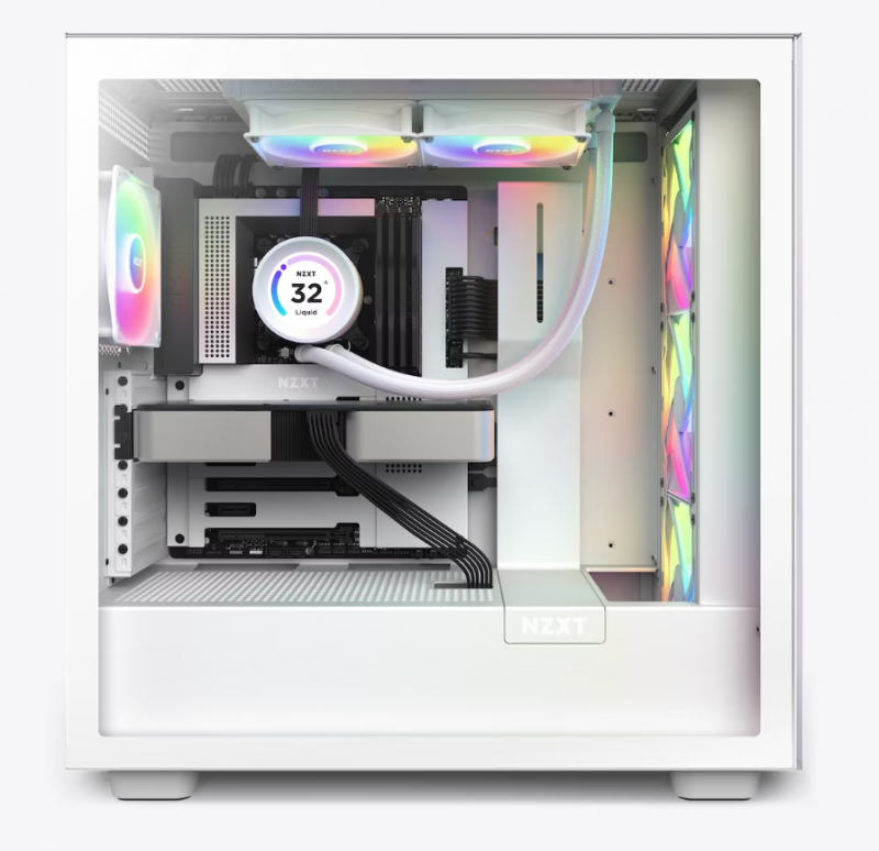 NZXT Kraken Elite 240 RGB 240mm AIO Liquid Cooler with LCD Display and RGB Fans- White NZXT Kraken Elite 240 RGB 240mm AIO Liquid Cooler with LCD Display and RGB Fans- White