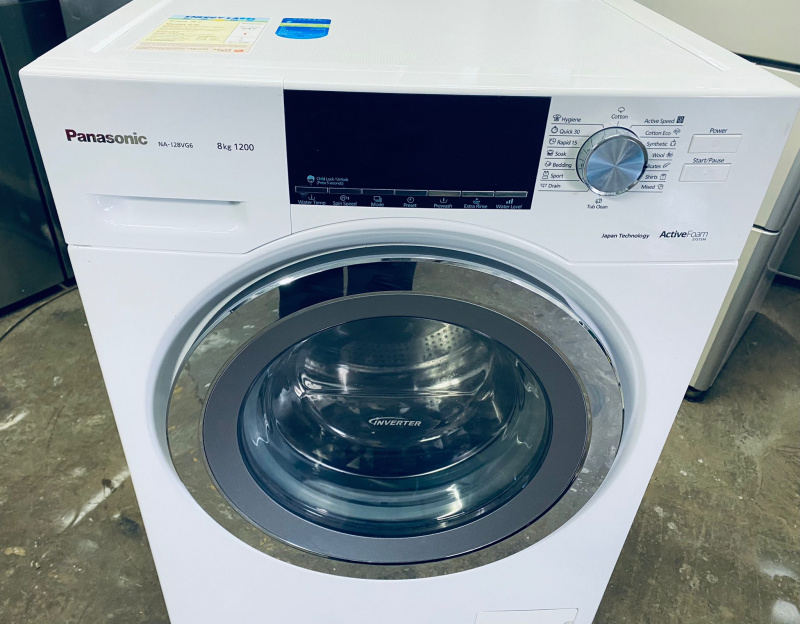 可信用卡付款))前置式 洗衣機 樂聲 PANASONIC  NA-128VG6 1200轉 8KG***包送貨及安裝 // 二手洗衣機 * 電器 * 家電 * washing machine