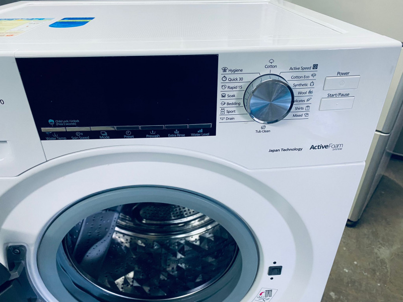 可信用卡付款))前置式 洗衣機 樂聲 PANASONIC  NA-128VG6 1200轉 8KG***包送貨及安裝 // 二手洗衣機 * 電器 * 家電 * washing machine