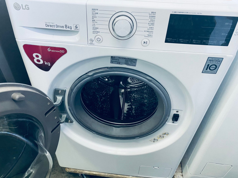 可信用卡付款))前置式 洗衣機 LG WF-1208C4W 1200轉 8KG***包送貨及安裝 // 二手洗衣機 * 電器 * 家電 * washing machine 清倉大減價 最新款