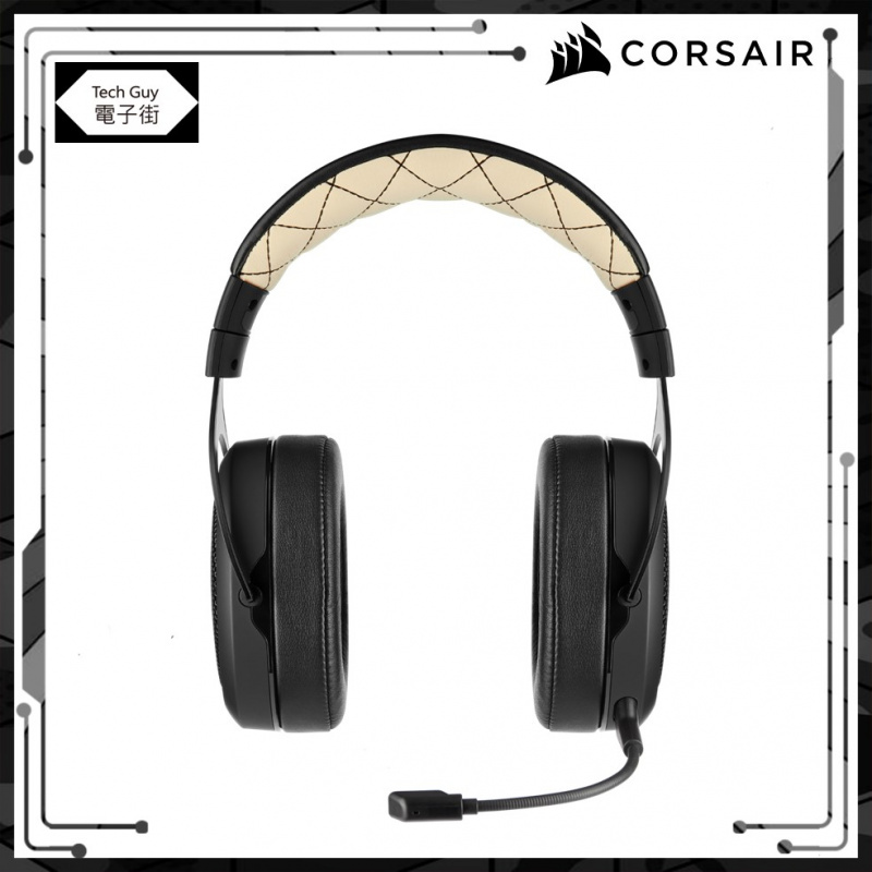 Corsair【HS70 Pro】無線電競耳機 [Carbon/Cream]