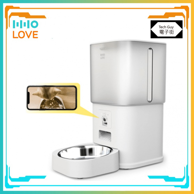 HHOLove【iPet】智能自動餵食器 (鏡頭+WiFi+6L)