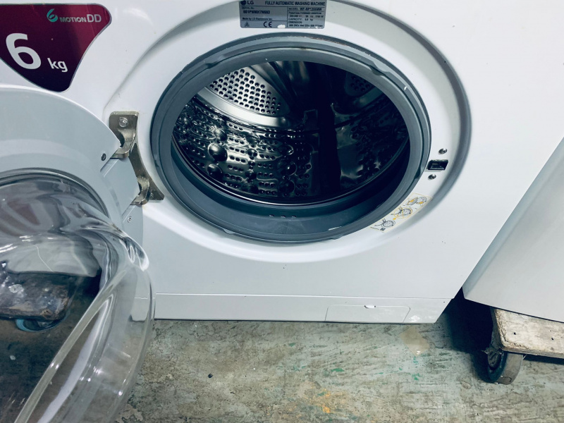 可信用卡付款))前置式 洗衣機 LG WF-NP1206MW 1200轉 6KG***包送貨及安裝 // 二手洗衣機 * 洗衣機 * 二手電器 * 電器 * 家電 * washing machine