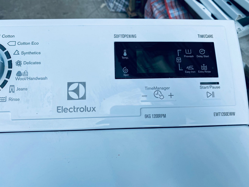 可信用卡付款))洗衣機 上置式 伊萊克斯 EWT1266EWW 1200轉 6KG  90%新 100%正常  全港包送貨及安裝 // 二手洗衣機 * 電器 * 家電 * washing machine