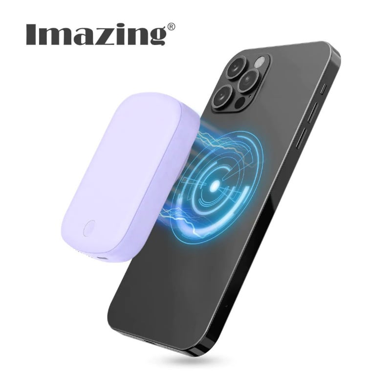 【香港行貨 1年保養】Imazing E33A / E33B MagSafe 磁吸無線充電行動電源 10000mah/ 5000mah 外置電池 移動電源 尿袋 充電寶 ( 黑色/粉紅色/紫色) 【香港行貨 1年保養】Imazing E33A / E33B MagSafe 磁吸無線充電行動電源 10000mah/ 5000mah 外置電池 移動電源 尿袋 充電寶 ( 黑色/粉紅色/紫色)