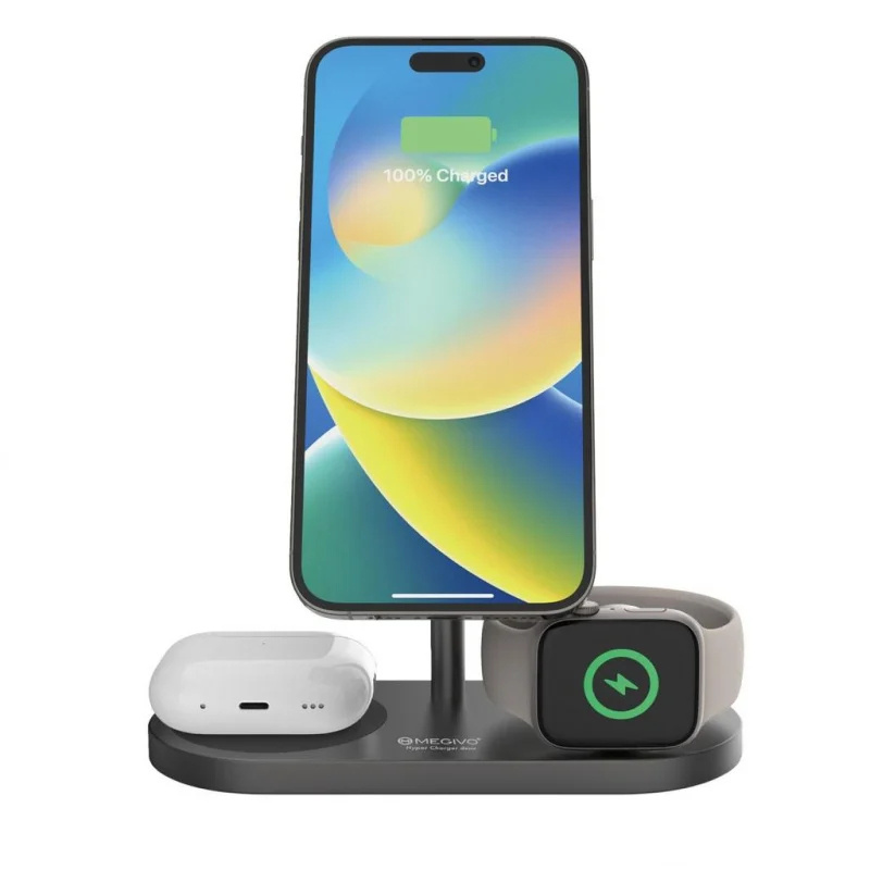 MEGIVO MagBoost Hyper Charger Deux 3合1無線充電座