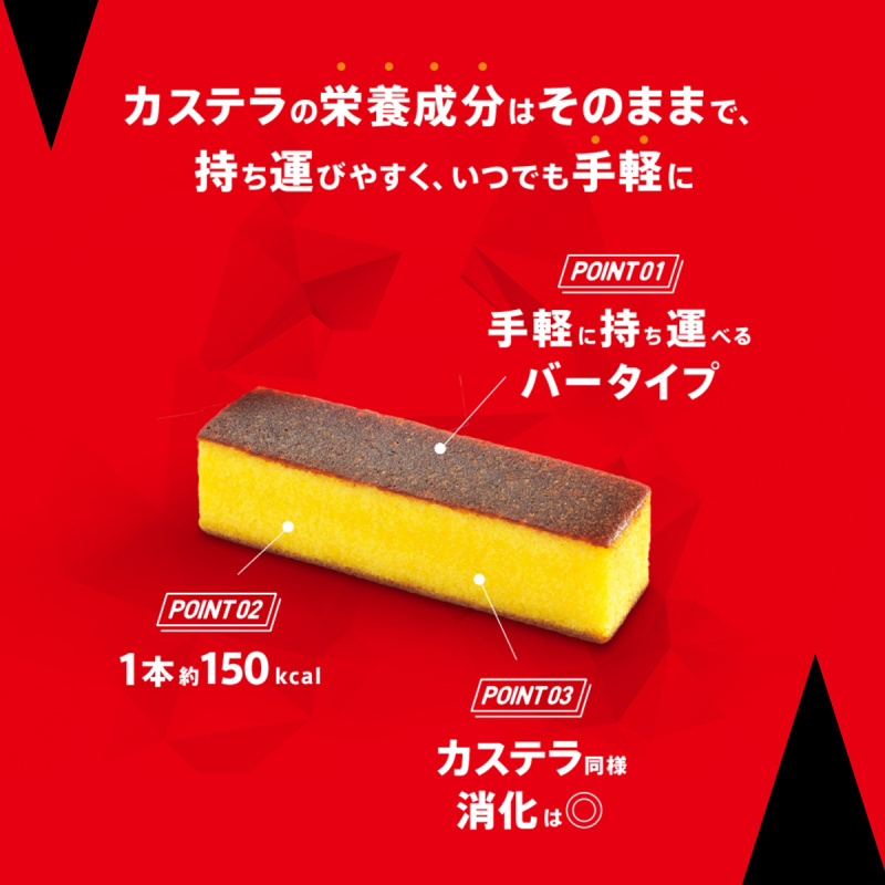 日本 文明堂 V!卡斯特拉 長崎蜂蜜能量棒型蛋糕 1條【市集世界 - 日本市集】