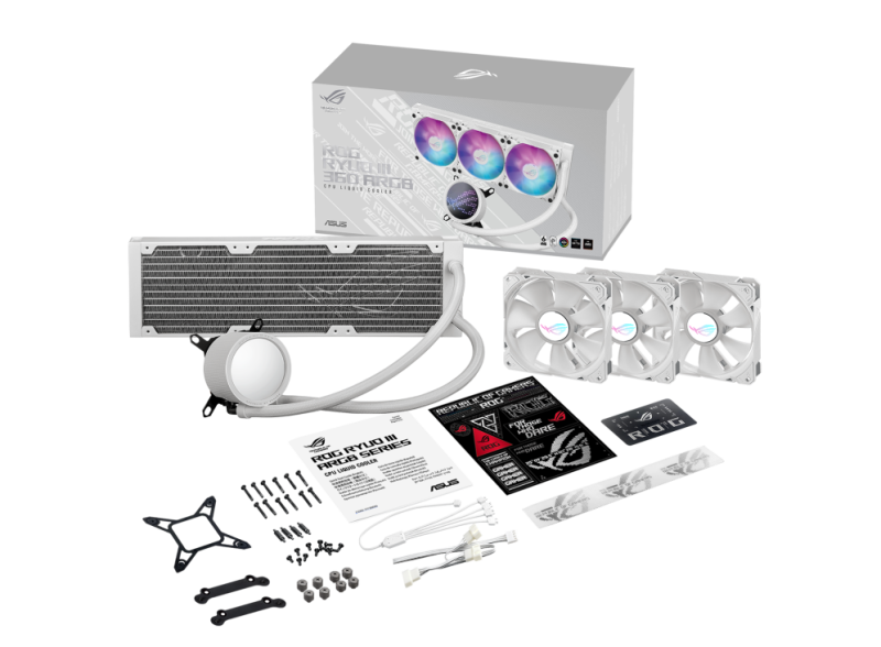 ASUS ROG RYUO III 360 ARGB WHITE EDITION ASUS ROG RYUO III 360 ARGB WHITE EDITION