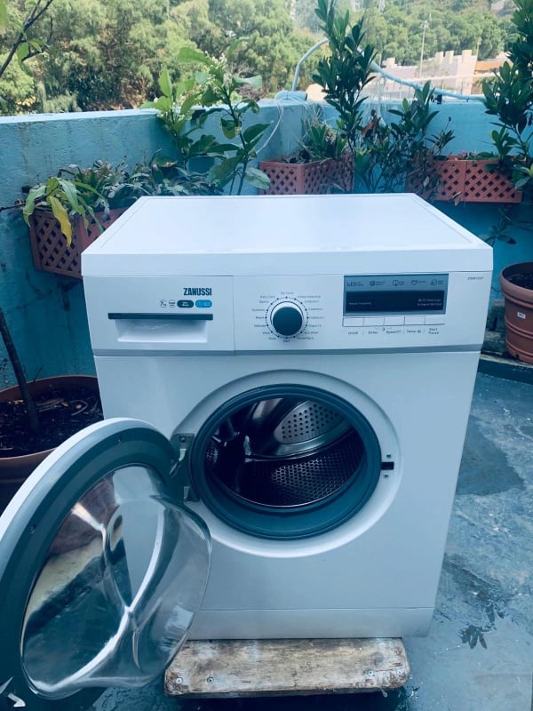 可信用卡付款))前置式  洗衣機 金章 ZANUSSI ZWM1207  1200轉 九成新以上 100%正常***包送貨及安裝 // 二手洗衣機 * 電器 * 家電 * washing machine