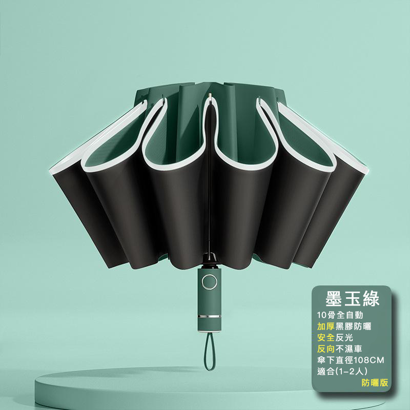 反向自動雨傘(普通版) 防曬反向傘 多款顏色 晴雨兩用太陽傘