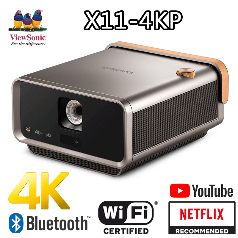ViewSonic LED 無線智慧短焦便攜投影機 X11-4KP