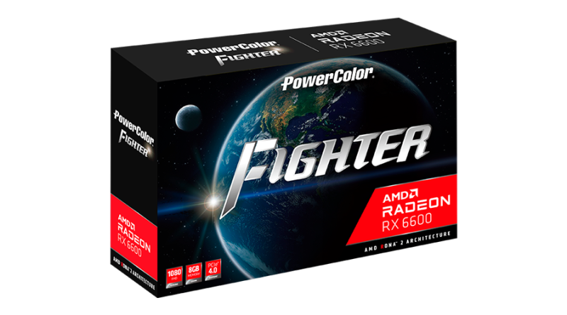 PowerColor Fighter AMD Radeon™ RX 6600 8GB GDDR6 [現金優惠 $1550]