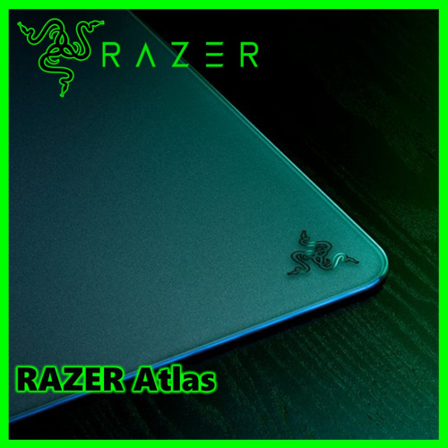 Razer Atlas 玻璃硬質滑鼠墊 (黑色/白色)
