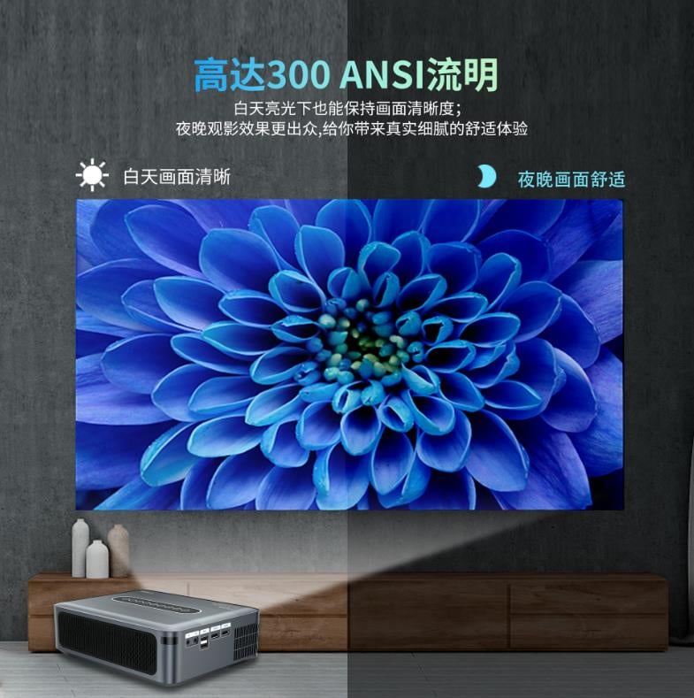 MEDIACUBE X1 全高清 1080P LED 投影機 12000流明 ANDROID 9.0 藍芽 8K解碼