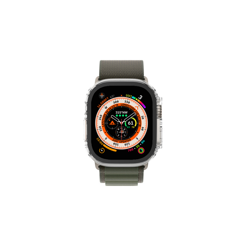 ARMOR Apple Watch Ultra / Ultra 2 49mm 9H 鋼化玻璃高清保護殼 - 透明