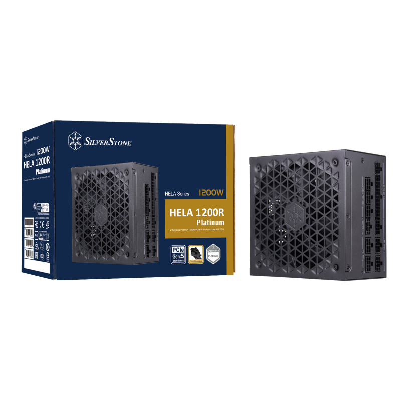 SilverStone HELA 1200R Platinum 1200W Cybenetics 白金牌認證ATX 3.0 & PCIe 5.0全模組ATX 電源 SilverStone HELA 1200R Platinum 1200W Cybenetics 白金牌認證ATX 3.0 & PCIe 5.0全模組ATX 電源