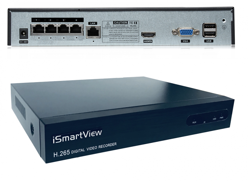iSmartView CCTV 4MP POE CCTV 4鏡頭NVR套裝 內置1TB硬盤 ARW-D8204POE