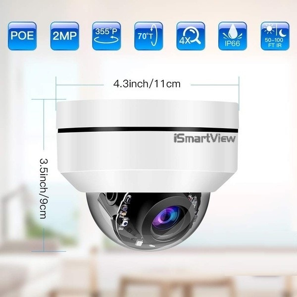 iSmartView CCTV 2MP超高清 PTZ多角度 POE光學變焦 監控防爆鏡頭 ARW-PE2VPT4Z