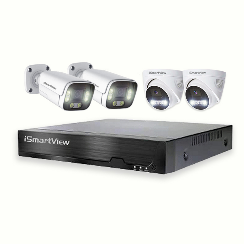 iSmartView CCTV 5MP超高清PoE NVR 4路4鏡頭 監控套裝  ARW-POE4N50K