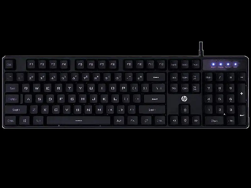 【限時優惠$99】 HP K300 Wired Waterproof Gaming Keyboard LED Backlit 104 Keys