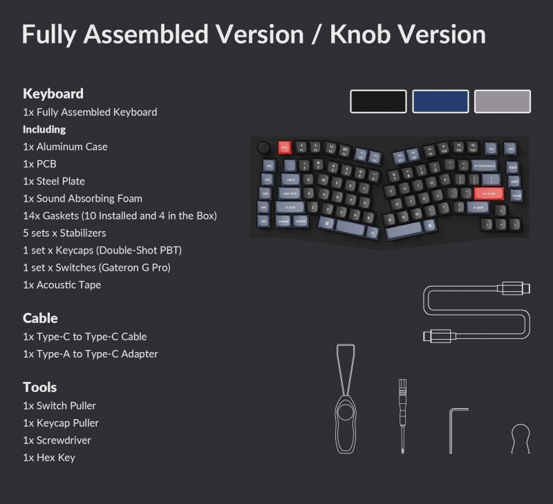 Keychron Q10（愛麗絲佈局）QMK 定制機械鍵盤