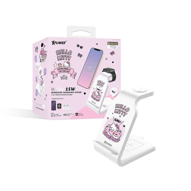 XPower x Sanrio Hello Kitty 15W 4合1多功能無線充電器 (WLS6)