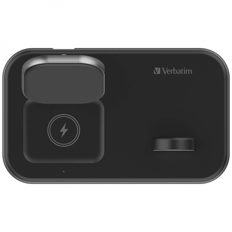 Verbatim 3合1 25W Apple Watch & MagSafe 磁吸無線充電座 [66842]
