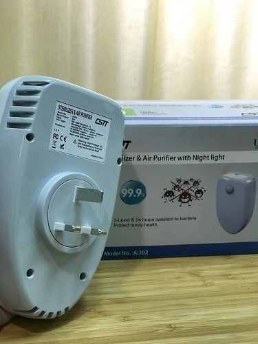 UVC 插牆式 空氣殺菌機 連感應夜燈 即插即用 Ai202