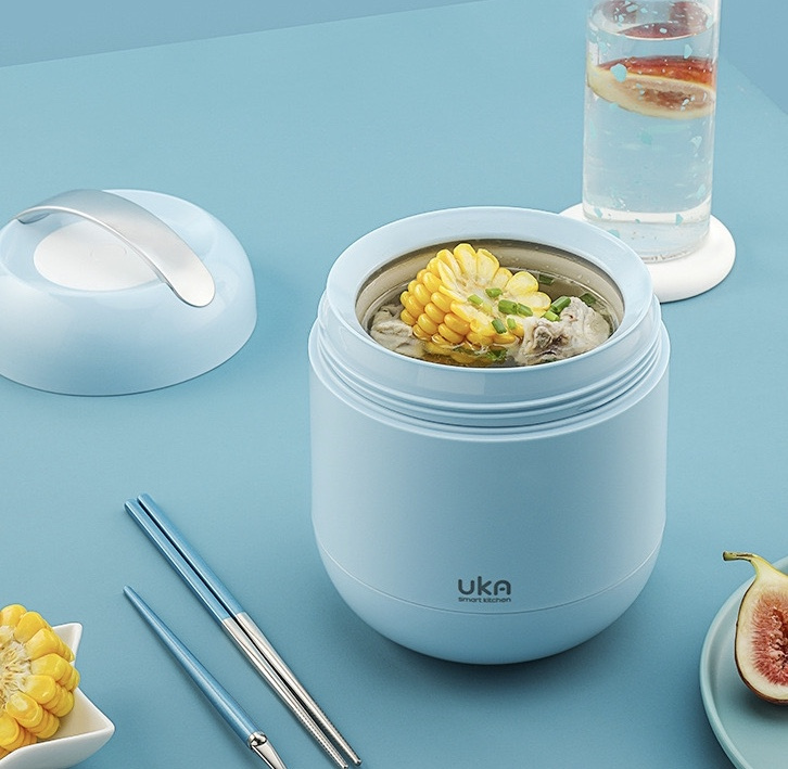 UKA三合一微波燜燒壺 保溫飯壺 1.0L黃金容量