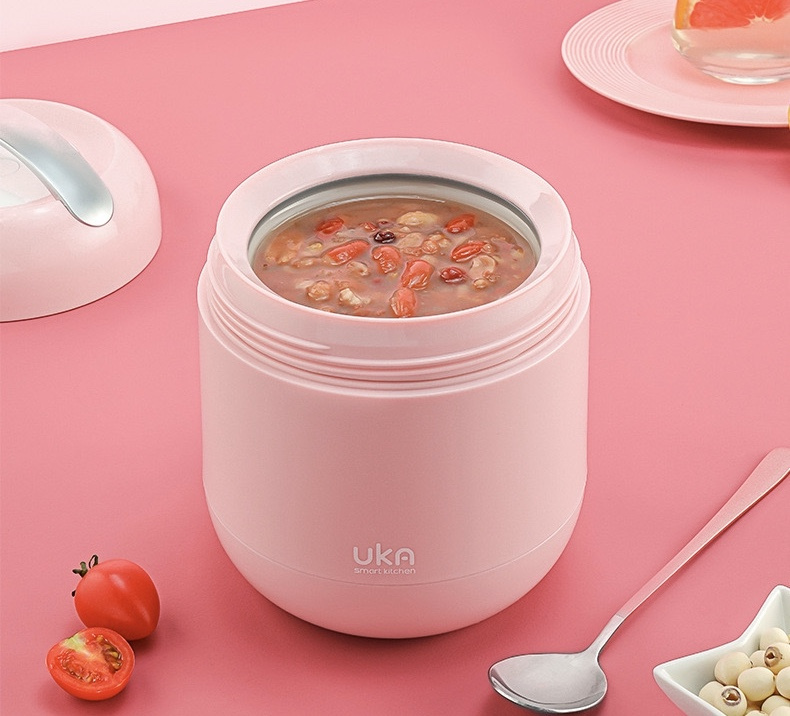 UKA三合一微波燜燒壺 保溫飯壺 1.0L黃金容量