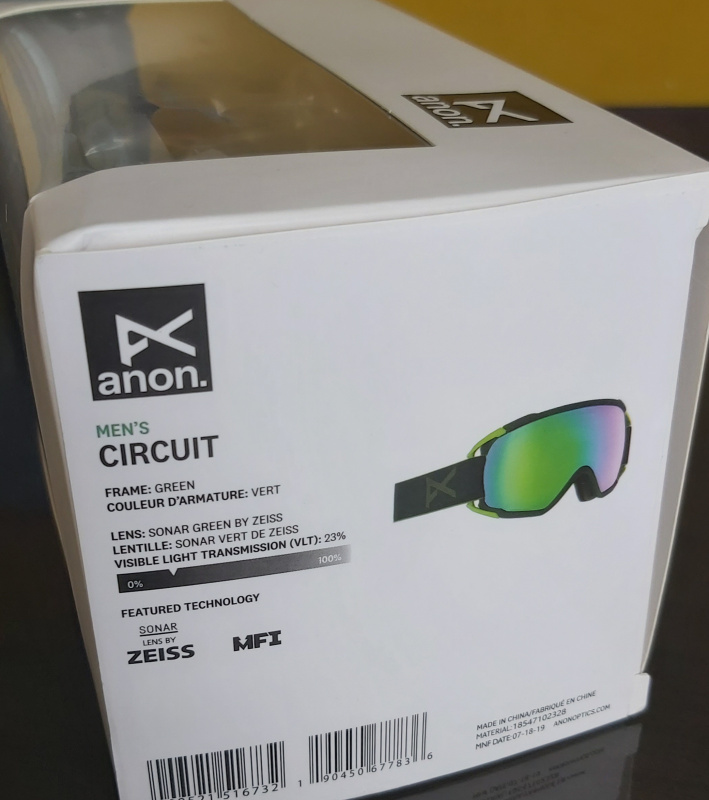 Burton Anon Circuit Zeiss Lens Goggles