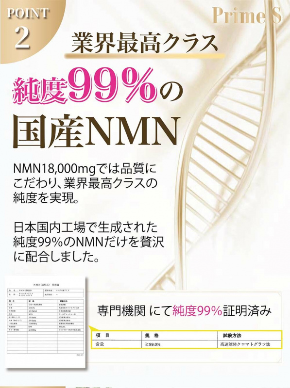 PRIME S – NMN 18000 3合1 抗氧逆齡修復補充膠囊 (含100%破壁靈芝+白藜蘆醇)