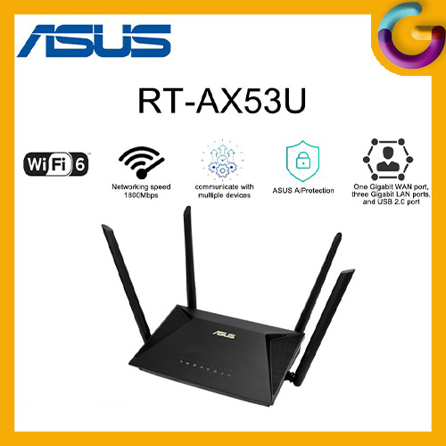 ASUS AX1800 Dual Band WiFi 6 (802.11ax) 無線路由器 RT-AX53U