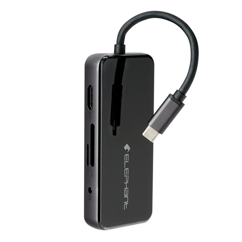 Elephant - WEH-1012 Type-C Hub 擴展器 轉接器 MacBook Pro notebook 帶3個USB 3.0 / Micro SD和SD 讀卡器