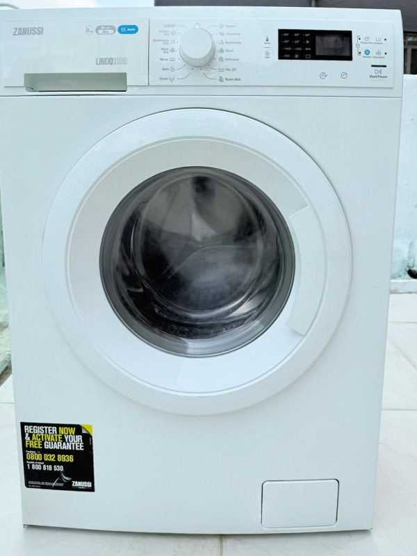 可信用卡付款))前置式  洗衣機 金章 ZANUSSI  ZWD81463W  1400轉（高轉速）  九成新以上 100%正常***包送貨及安裝 // 二手洗衣機 * 電器 * 家電 * washing machine