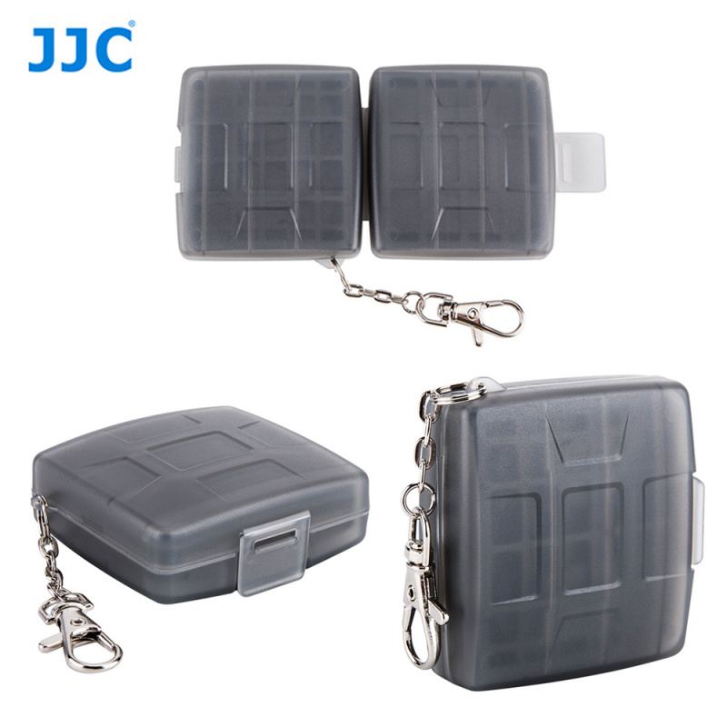 原裝正貨 - JJC 5片裝記憶卡(CF/SD/Micro SD)收納盒 附鑰匙扣 Memory Card Case with Keychain